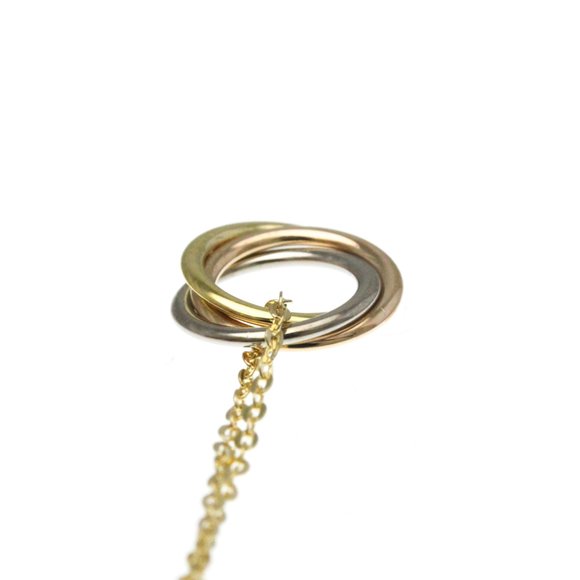 CARTIER 18k Gold Trinity Charm Bracelet - Picture 7 of 10